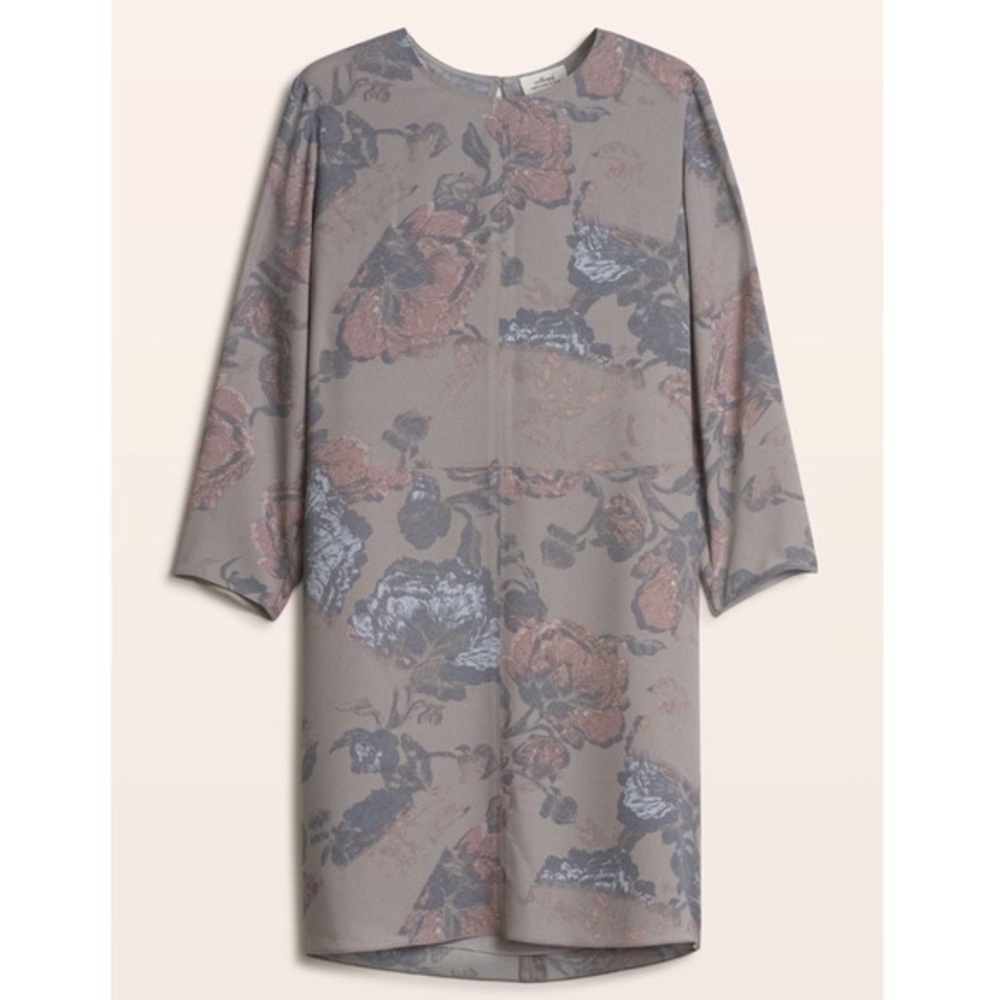 Aritzia Wilfred Printed Myosotis Shift Dress